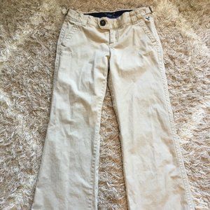NWOT AE wide leg cream cords size 10 pants